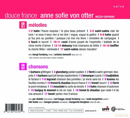 Anne Sofie Von Otter: Douce France [CD]
