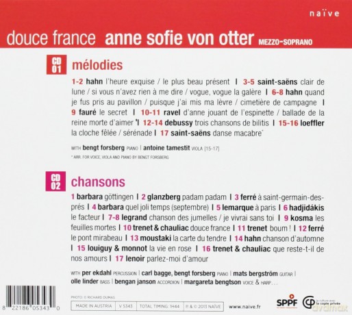 Anne Sofie Von Otter: Douce France [CD]