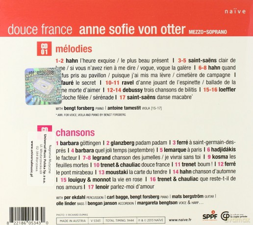 Anne Sofie Von Otter: Douce France [CD]