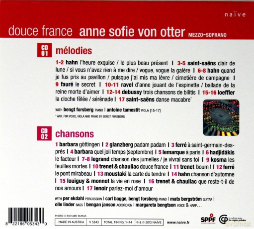 Anne Sofie Von Otter: Douce France [CD]