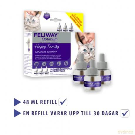 Feliway - Optimum 3 x 48 ml refill - (970537)