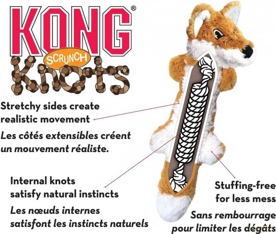 Kong - Kong Scrunch Knots Squirrel M/L - (KONGNKS13E)