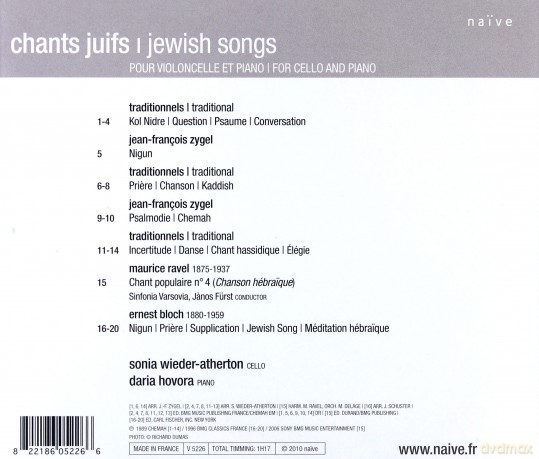 Sonia Wieder-Atherton: Chants Juifs [CD]