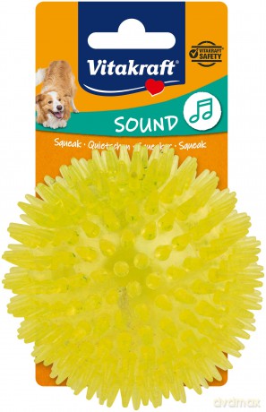 Vitakraft - Hedgehog ball TPR toy for dogs ass. colours - (35187)
