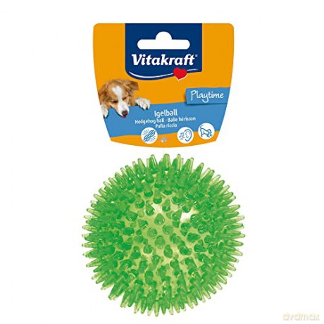 Vitakraft - Hedgehog ball TPR toy for dogs ass. colours - (35187)