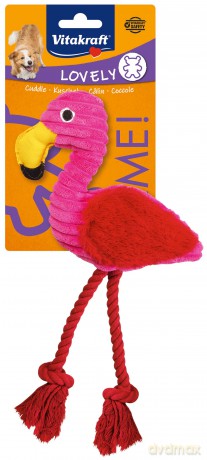 Vitakraft - Safari flamingo toy for dogs 30 cm - (31371)