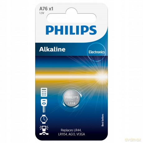 Bateria A76 Philips Power Alkaline 1,5v B/C 140700 Philips