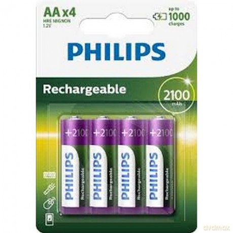Bateria Ładowarka R6 2100mah Op 4 Szt. Philips 140625 827