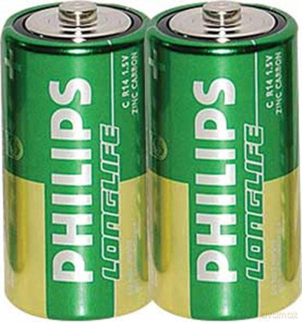 Bateria R14 Philips Longlife 671 Fol Op2szt