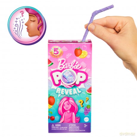 Barbie Pop Reveal Chelsea Lalka Seria Owocowy sok Asortyment HRK58