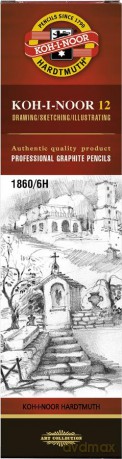 Ołówek B Gst Koh-I-Noor 1860 12 sztuk