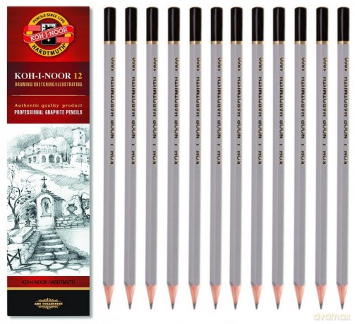 Ołówek H2 Gst Koh-I-Noor 1860 12 sztuk