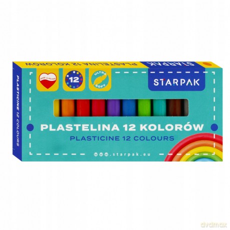 Plastelina 12 Kolorów School Starpak 533623