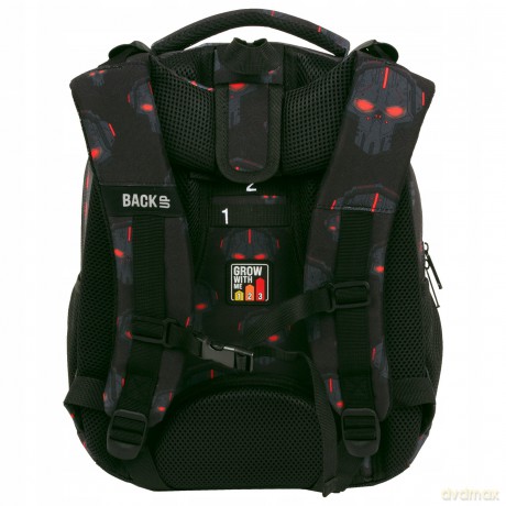 Plecak 3-komorowy Backup Roboty red PLB6R45
