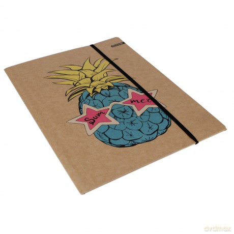 Teczka z Gumką Papierowa A4 Kraft Liner Fluo Beniamin 110927 Ben