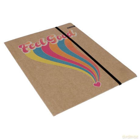 Teczka z Gumką Papierowa A4 Kraft Liner Fluo Beniamin 110927 Ben