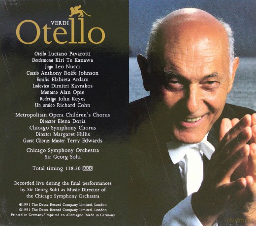 Pavarotti/Solti: Verdi: Otello [2CD]
