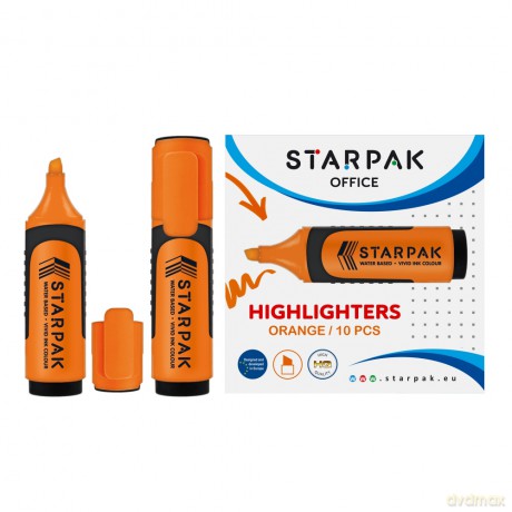 Zakreślacz Pomarańczowy Starpak 505521 10 sztuk