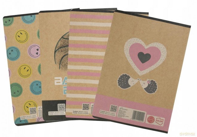 Zeszyt A5/32k Kratka Kraft Liner Beniamin 10 sztuk