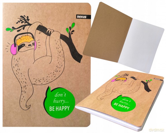 Zeszyt A5/60k Kratka Kraft Liner Fluo Fol A 5 Beniamin 6102168