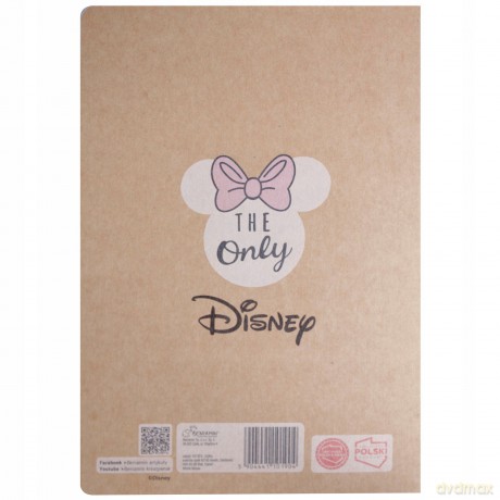 Zeszyt w kratkę A5 Minnie Mouse 60 kartek 5 sztuk