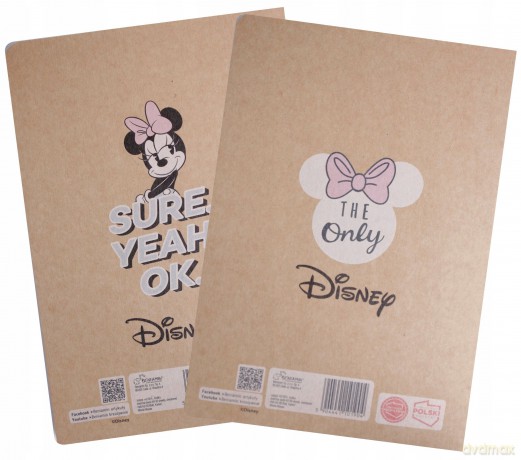 Zeszyt w kratkę A5 Minnie Mouse 60 kartek 5 sztuk