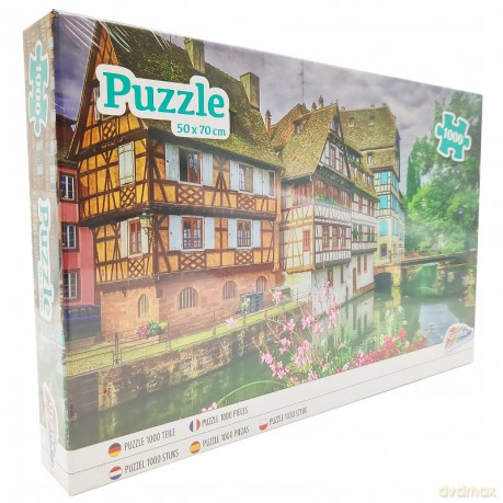 Grafix 1000 el. Domki nad rzeką [PUZZLE]