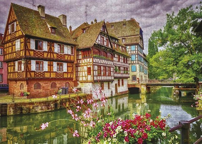 Grafix 1000 el. Domki nad rzeką [PUZZLE]
