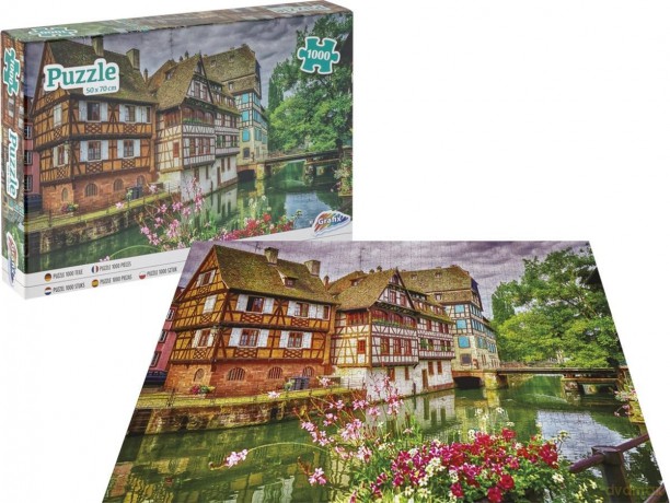 Grafix 1000 el. Domki nad rzeką [PUZZLE]