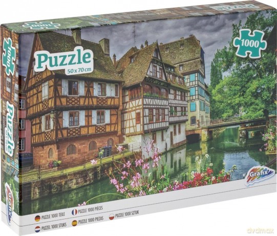Grafix 1000 el. Domki nad rzeką [PUZZLE]