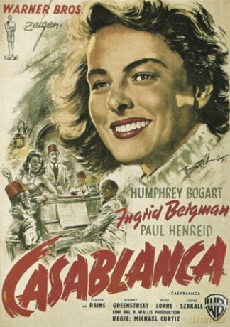 Casablanca - Humphrey Bogart, Ingrid Bergman [PLAKAT]
