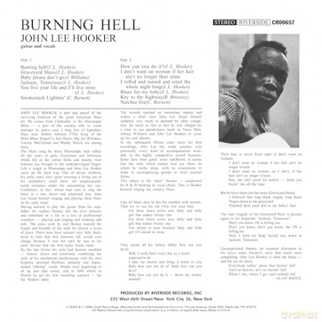 John Lee Hooker: Burning Hell (Acoustic Sounds) [Winyl]