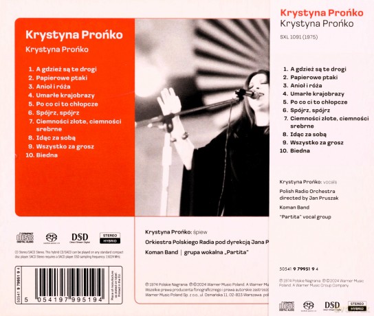 Krystyna Pronko: Krystyna Prońko [SACD]