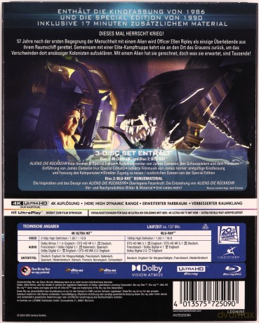 Aliens (Obcy 2 - decydujące starcie) [Blu-Ray 4K]+[Blu-Ray]