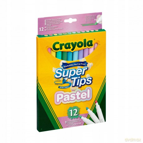 Crayola Supertips Pastel (12 szt.)