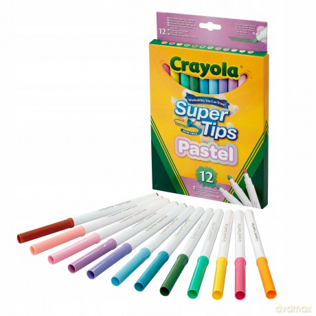 Crayola Supertips Pastel (12 szt.)