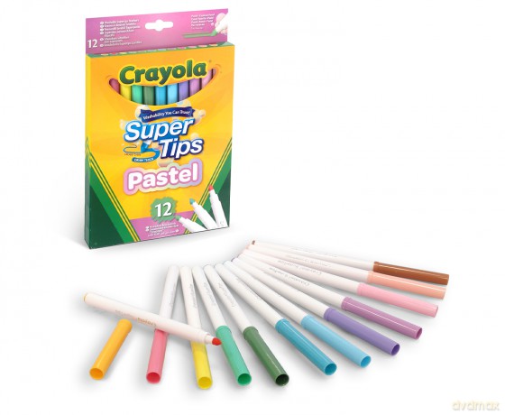 Crayola Supertips Pastel (12 szt.)