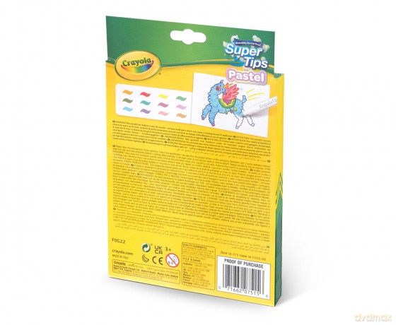 Crayola Supertips Pastel (12 szt.)