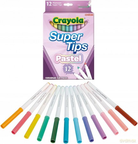 Crayola Supertips Pastel (12 szt.)