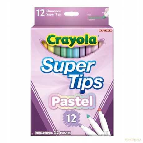 Crayola Supertips Pastel (12 szt.)