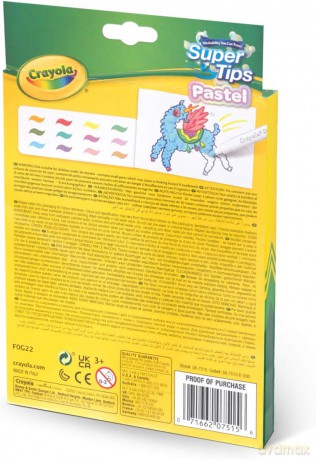 Crayola Supertips Pastel (12 szt.)