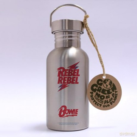 DAVID BOWIE - Canteen Steel Bottle - Rebel