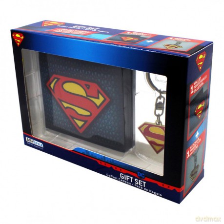 DC COMICS - Pck Wallet + Keyring Superman