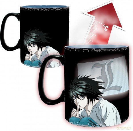 DEATH NOTE - Kubek zmieniający kolor 460ml - Kira & L - cardboard box