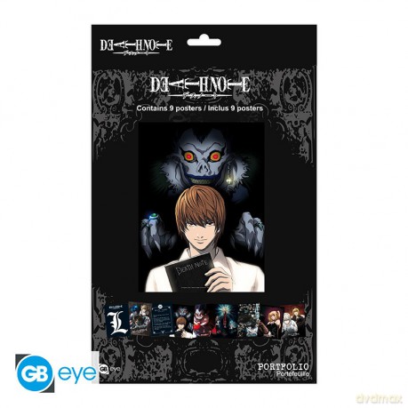 DEATH NOTE - Portfolio 9 plakatów Bohaterowie (21x29,7)