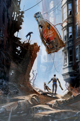 FALLOUT - Plakat w ramie street scene (30x40)