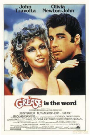 Grease - John Travolta, Olivia Newton-John [PLAKAT]