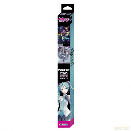 HATSUNE MIKU - Set 2 Posters Chibi 52x38 - Hatsune Miku