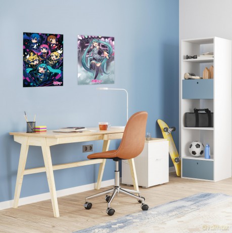 HATSUNE MIKU - Set 2 Posters Chibi 52x38 - Hatsune Miku