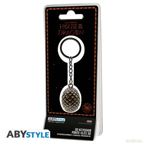 HOUSE OF THE DRAGON - Keychain 3D Dragon Egg